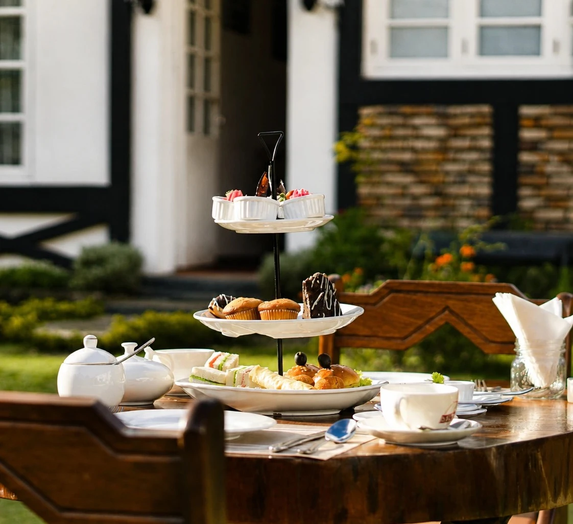 High Tea on the Lawn at Hotel Glendower